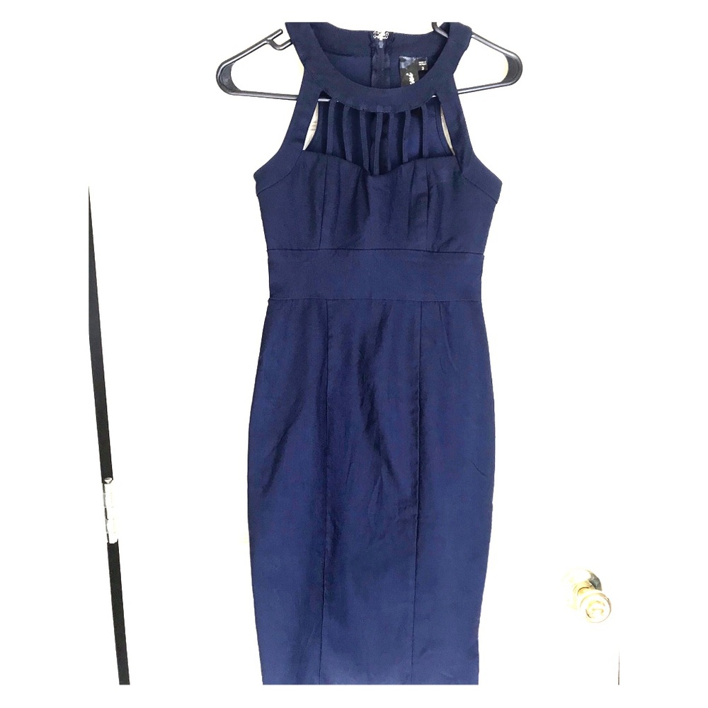 SOLD - Blue pencil dress